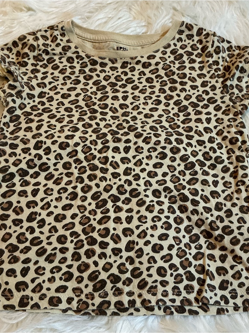 Epic Threads 5T Girls Leopard Print Short Sleeve T-Shirt